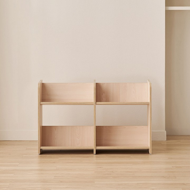 삼익가구 NEW 키디즈 어린이 아동 책장 교구장 책꽂이, 01. 내추럴, 850 2단 더블 책장