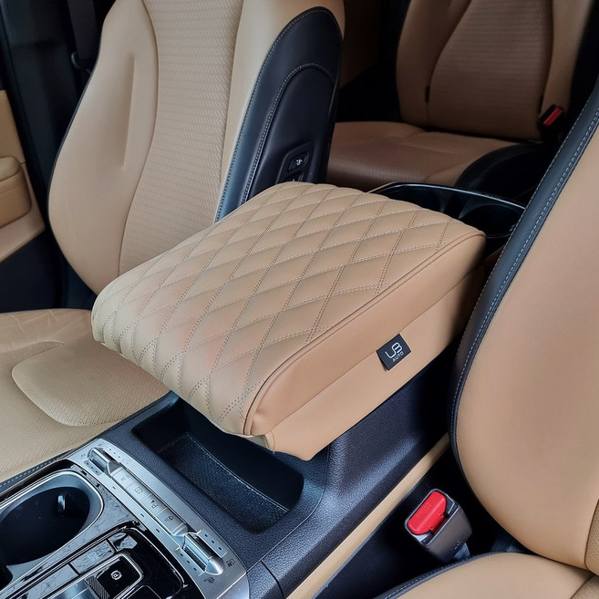 내 팔이 편안한 순정형 콘솔쿠션 팔걸이 팔베개 메모리폼쿠션 13가지색상 장기간 운전 필수템, 일반, 1개, 올리브브라운