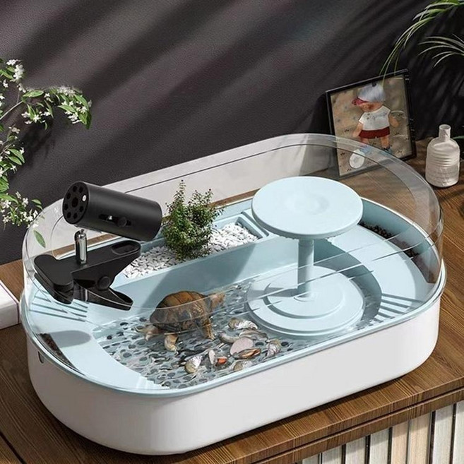 스마일크랩키우기 게 사육장 키우기 도둑게 소라게 하우스 사육 육지거북이 크랩, 그린 중형, 1개