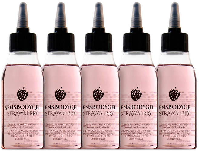 센스바디젤 스트로베리 마사지젤 과일젤 딸기젤 바디슬리밍, 5개, 100ml