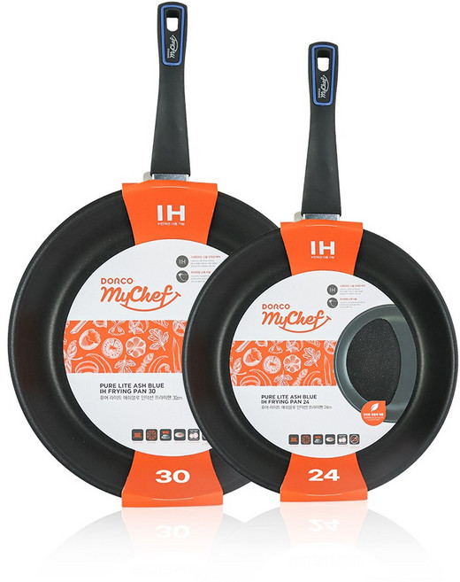 도루코_인덕션 퓨어 라이트 IH 프라이팬 2종세트 24cm + 30cm, 프라이팬 24cm + 프라이팬 30cm, 1세트