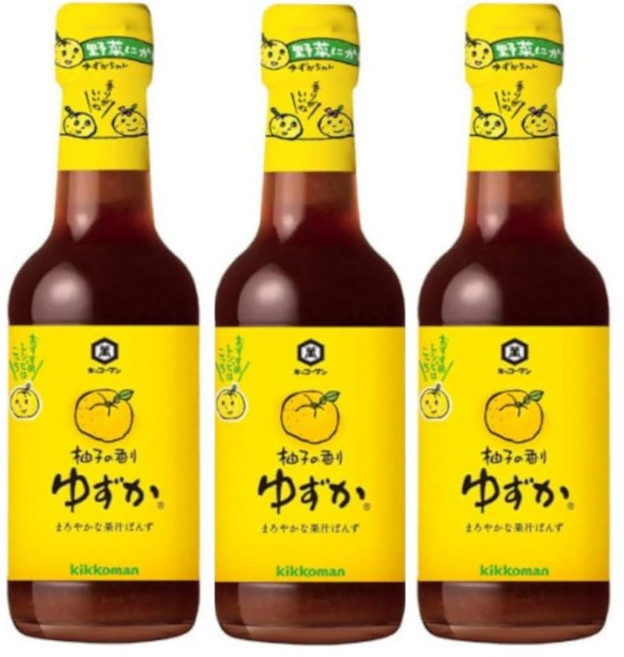 소스 유자폰즈 기코만 유자향 유자카 250ml×3개, 3개, 250ml
