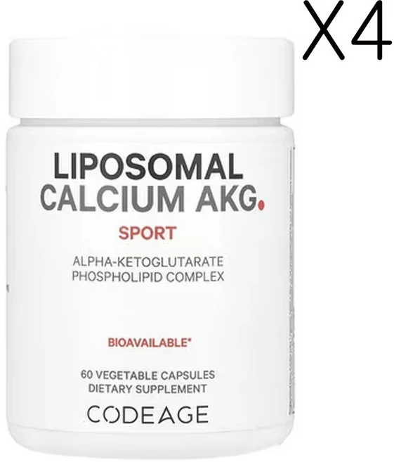 코드에이지 리포소말 칼슘 AKG 스포츠 700mg 60베지캡슐, 4개, 60정 - 쿠팡