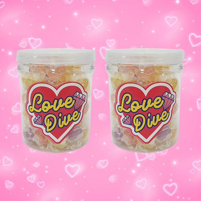 미니후르츠 러브다이브 용기 (할로윈 화이트데이), 2개, 200g