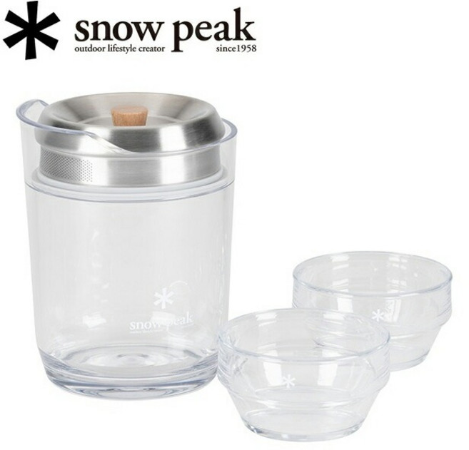 Snow Peak 스노우 피크 사요 아웃도어 티 세트 CS-340, 1개