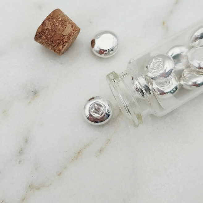 포나인 투자용 콩알은 999.9% 은 한 돈 (1돈) 주물 순은