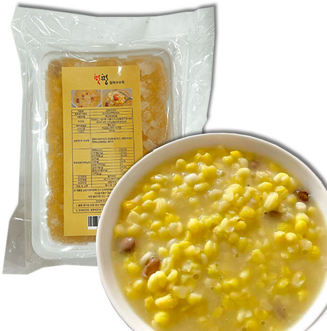 천천중국식품 한국제조 연변식 냉동옥수수죽 따차즈죽, 1개, 600g