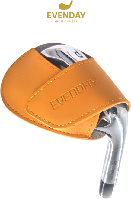 이븐데이 프리미엄 자석 아이언 커버, 1개, 천연가죽 옐로우