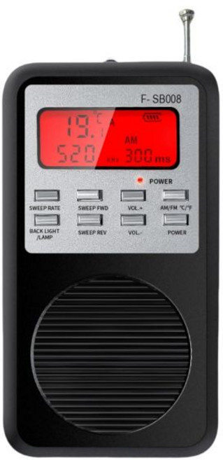 유령 사냥용 스피릿 박스 AM FM 스캔 EMF 감지 EVP 녹음 온도 센서 백라이트 디스플레이를 갖춘 초자연 현상 조사 장치 실시간 영혼 소통 도구 블랙 2123013, Black, 1