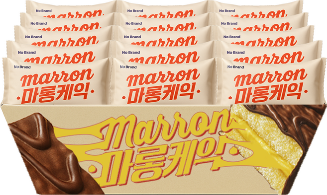 스낵큐 노브랜드 과자, 12개, 마롱케익