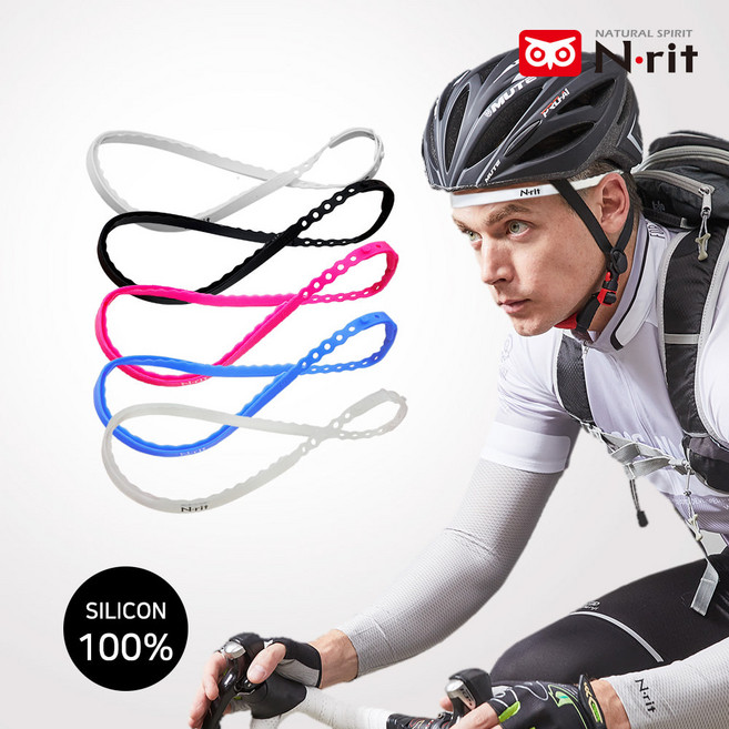 엔릿 국산/땀또랑/스웨트스토퍼/땀이 얼굴로 흐르는 것을 방지해주는 무독성 실리콘 땀밴드/더운 여름 야외활동의 필수품, 화이트, 1개