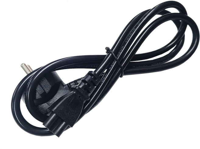 3구 크로바 파워케이블(AC 220V) 1.2M 노트북 모니터등 전원케이블, 1개