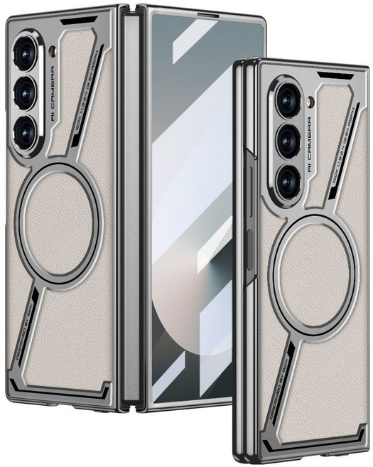 럭스폰 강력 맥세이프 렌즈보호 전면 강화 액정 폴드 전용 전기도금 케이스