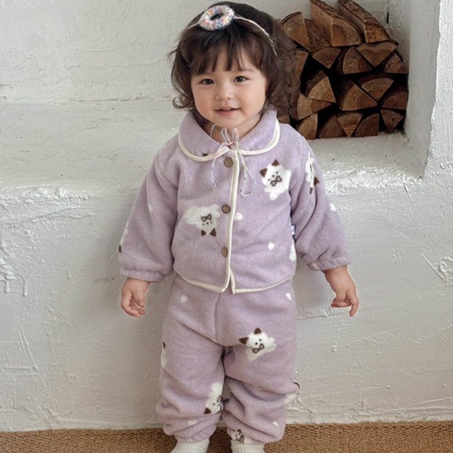 몽실이 소프트 카라 플리스 수면잠옷 아동 어린이 파자마 남아 여아 극세사 홈웨어