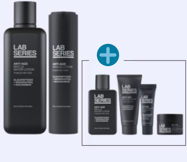 [국내백화점제품] 랩시리즈 NEW 남자 안티에이징 맥스 LS 스킨 로션 세트 안전포장 특별구성, 1개