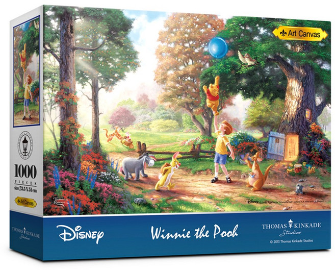 토마스킨케이드 디즈니 곰돌이 푸 직소퍼즐, 1000피스, 7002, 1개