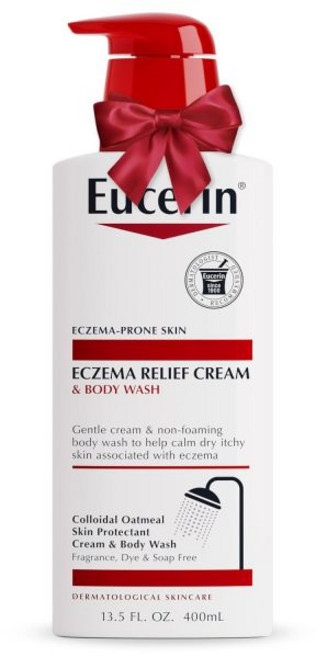 바디워시 샤워젤 데일리워시 바디솝 유제린 습진 완화 크림 바디 워시 콜로이드 오트밀 세라마이드3 및 감초 뿌리 추출물을 사용한 셀프 케어를 위한 홀리데이 선물 13.5파운드 오, 유제린 습진 완화 크림 바디 워시 콜로이드 오트밀 세라, 400ml