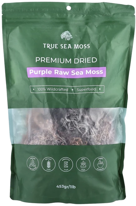True Sea Moss 퍼플 바다이끼 453g(1lb), TrueSeaMoss퍼플바다이끼453g(1lb), 1개 - 쿠팡