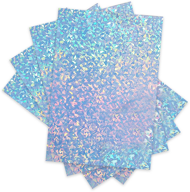 [메잌미] 오로라 필름 홀로그램 시트지 (A4/10장), 다이아몬드