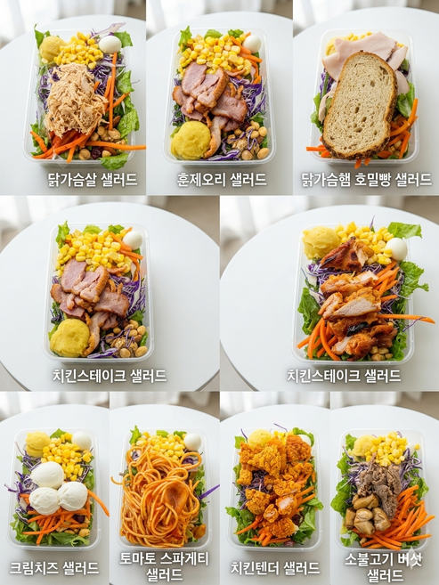 프리미엄 샐러드 8종 300g x 8, 8개