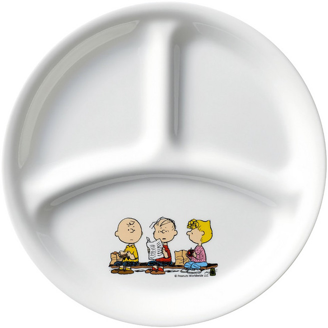 코렐 나눔 접시 385-SPC-LP, 컬러풀 스누피, 1개