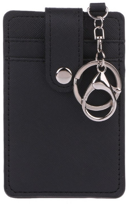 휴대용 ID 카드 홀더 버스 카드 커버 케이스 사무실 작업 키 체인 열쇠 고리 도구