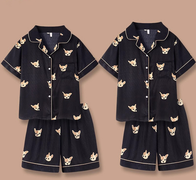 YioYcc 모던 홈웨어 실크잠옷 상하의세트