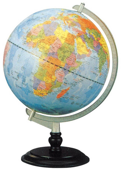 萬事捷 Fucashun 12吋地球儀 MS-112AW 清晰地圖 木質底座 精美裝飾