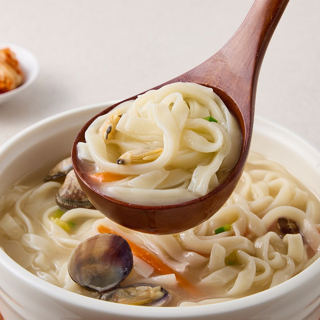 군산 맛집 엄마 손칼국수 밀키트 바지락칼국수 5분 간편 정통손맛 6인분, 1개, 200g