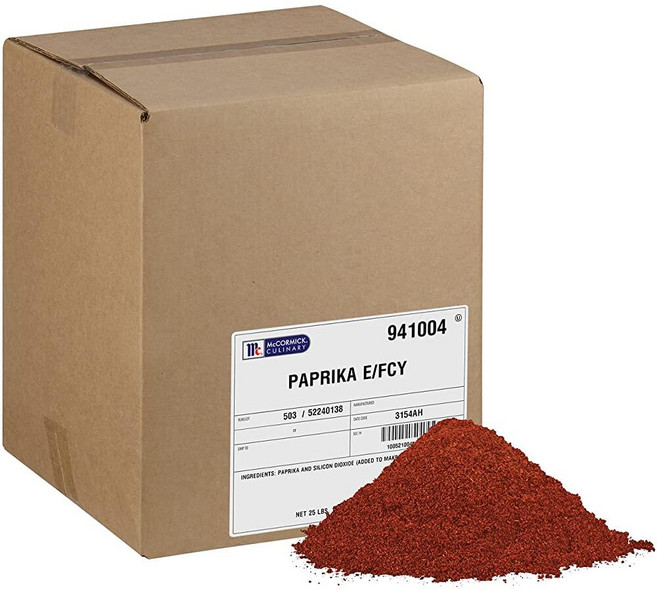 McCormick Culinary Extra Fancy 파프리카 473.2ml(16온스) - 레스토랑용 스위트 파프리카 시즈닝 용기 1개 장식 또는 문지르기에 적합