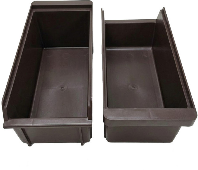 라이프초이스 업소용 수저 분류통, 딥 브라운, 2개