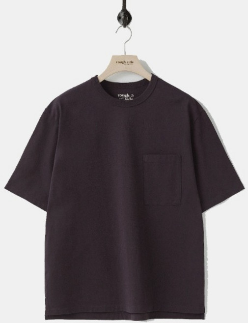 [러프사이드]ROUGH SIDE_[시그니처] 프라이머리 하프 슬리브 딥퍼플