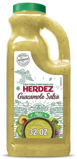 HERDEZ 마일드 과카몰리 살사 저그 946.4ml(32온스) (1팩), 2 Pound (Pack of 1), 1개