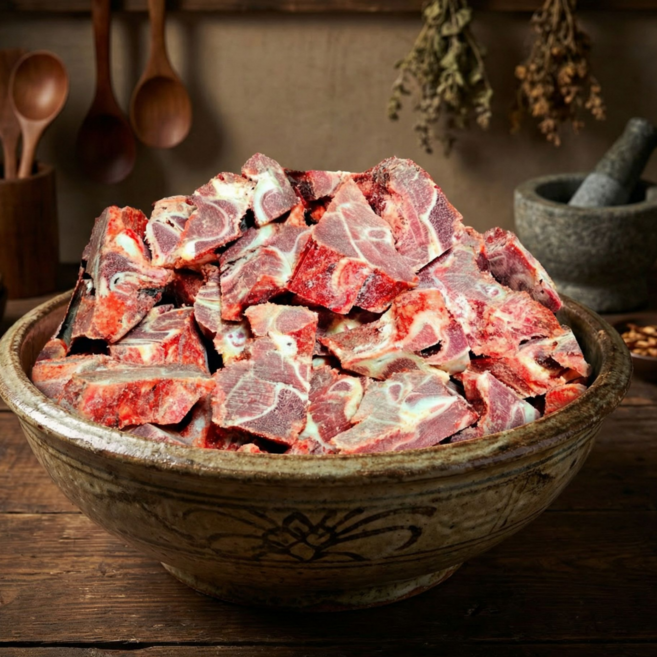 [황학고기] 소 뼈해장국용 소 목뼈 2kg + 2kg 총 4kg 목초사육 할랄 / 찜갈비용 소뼈해장국용 스팩, 2개