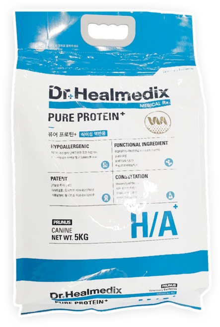 닥터힐메딕스 하이포알러제닉 퓨어프로테인 플러스 H/A 5kg 강아지 처방사료, 1개, 피부/피모+알러지 - 쿠팡