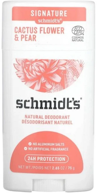 슈미츠 내추럴 데오드란트 캐터스 플라워 피어 75g Natural Deodorant Cactus Flower Pear, 1개 - 쿠팡