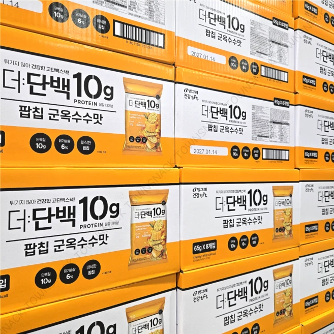 코스트코 빙그레 더단백 단백질칩 520g(65g x 8개입), 520g, 1개 - 쿠팡