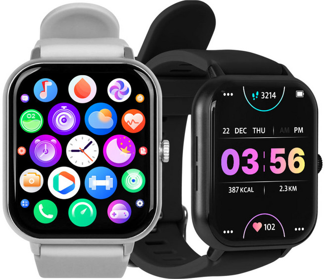 펭카 가성비스마트워치 PSW2004 업그레이드 한글판 통화가능 블루투스 웨어러블 생활방수, 3.5cm, 블랙