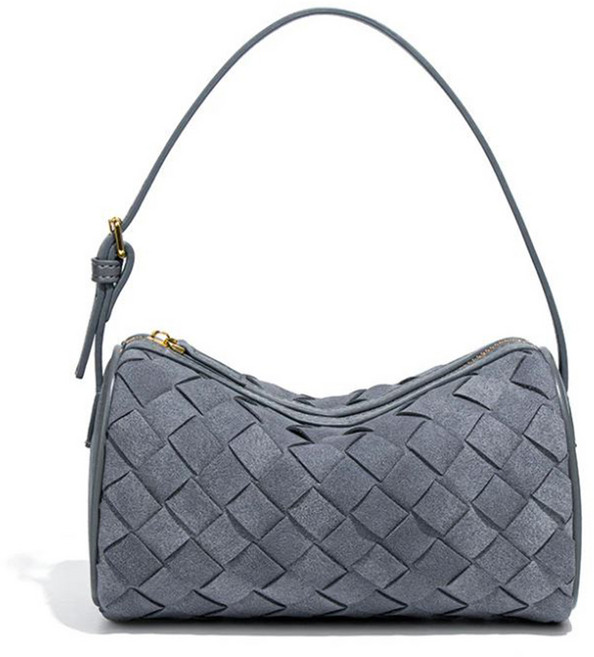 라라무 베럴 우븐 미니 숄더백 여성 데일리 라운드 원통형 가방