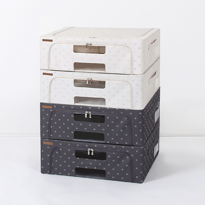 메이븐 프리미엄 리빙박스 40L 2P, 1개, 챠콜그레이