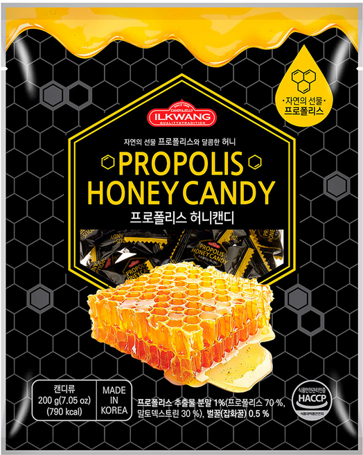 일광제과 프로폴리스 허니캔디, 200g, 1개