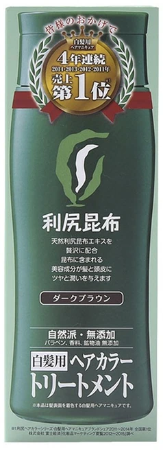 리시리 흰머리용 헤어 컬러 트리트먼트, 다크브라운, 1개 - 쿠팡