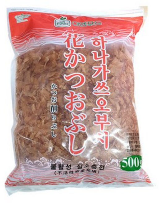 [타임특가] 하나 가쓰오부시 이엔 일식 가스오부시 분말 조미료 고명 토핑용 가다랑어포, 2개, 500g