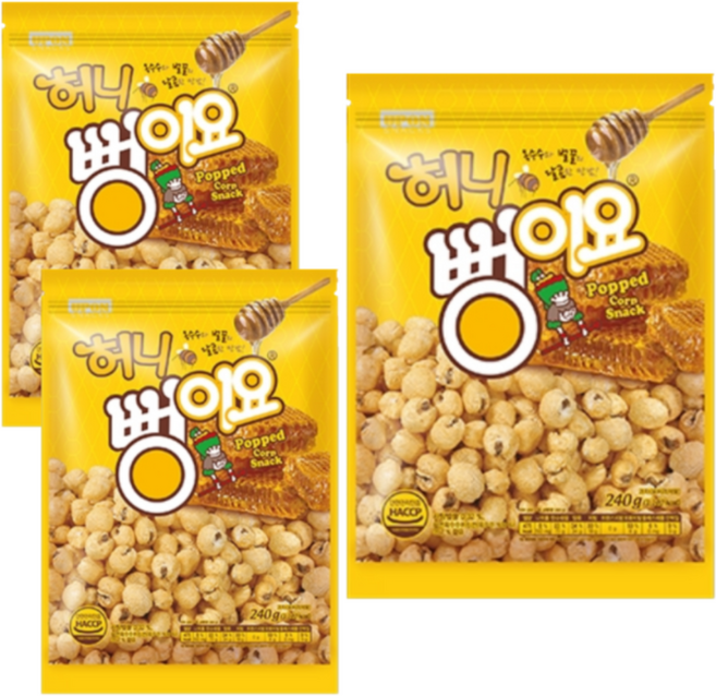허니 뻥이요, 240g, 3개