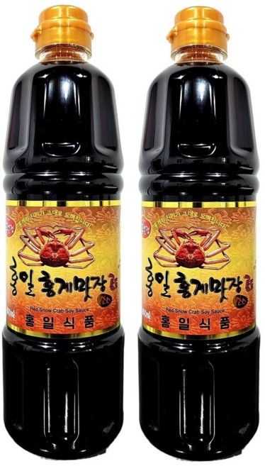 홍일점 홍게맛장소스골드 간장, 900ml, 2개