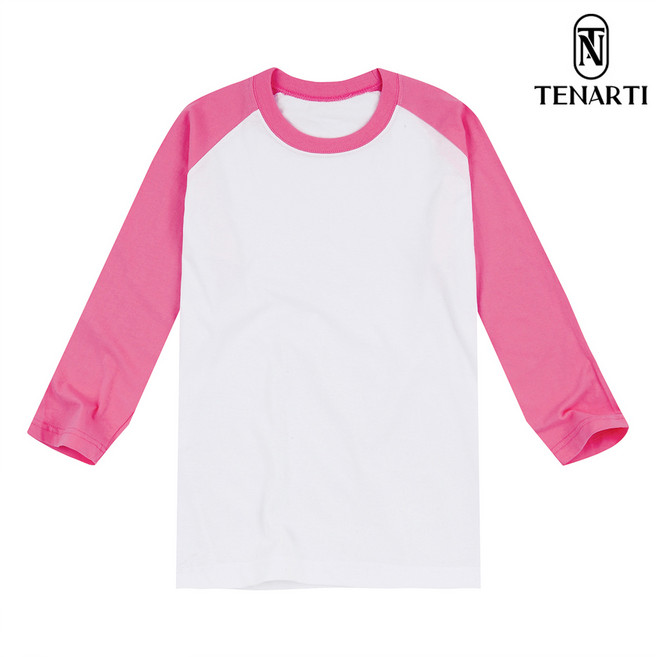 테너티 20수 남녀공용 배색 나그랑 7부 티셔츠 TNT148