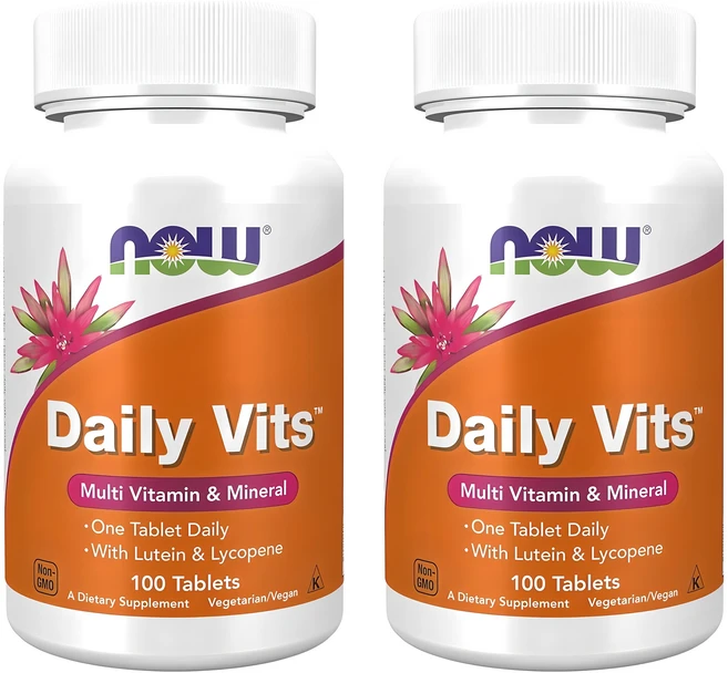 나우푸드 데일리 비츠 멀티비타민 & 미네랄 타블렛, 100정, 2개 - 쿠팡