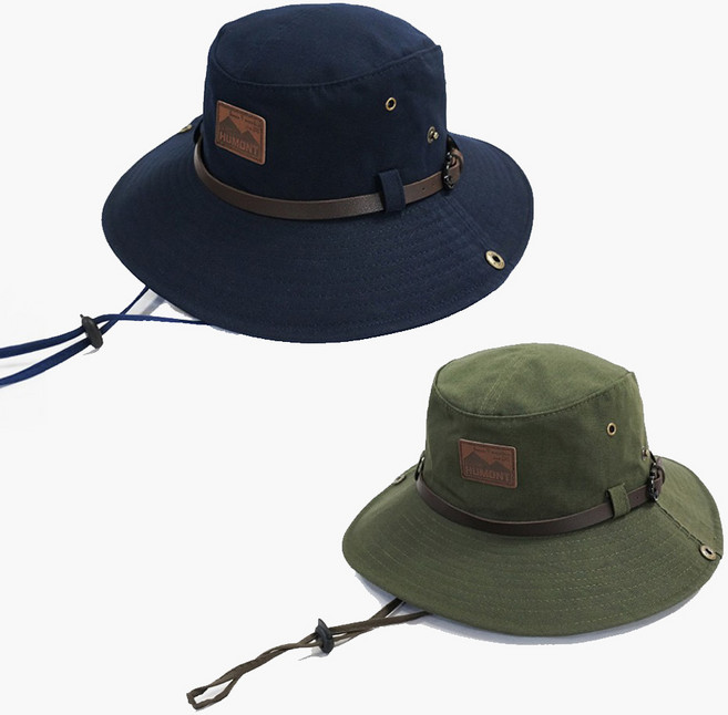 1+1 휴몬트 하이커 벙거지모자 파크골프 등산모자, 카키+카키