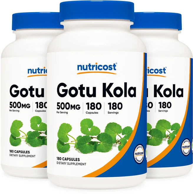 뉴트리코스트 병풀추출물 고투 콜라 500mg 180캡슐 3병, 180정, 3개 - 쿠팡