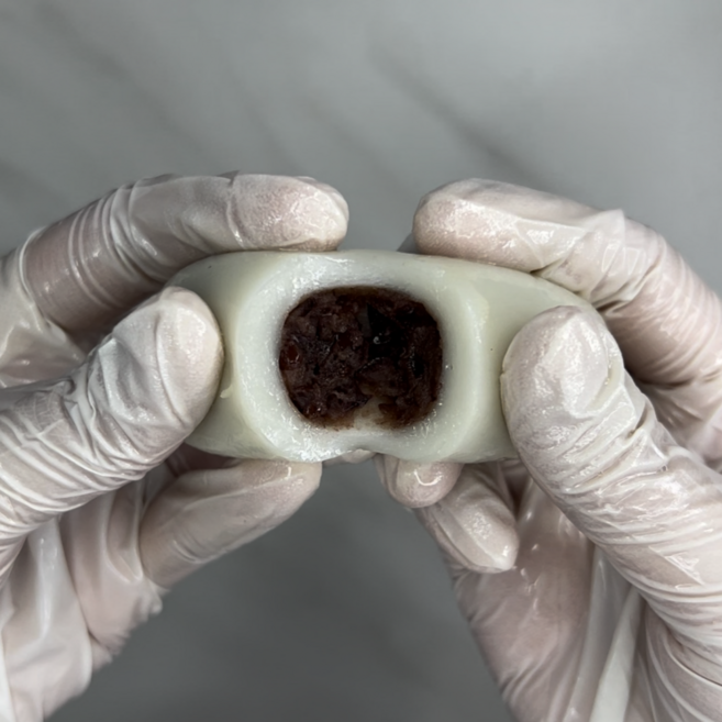 [제로무설탕] 당일생산 말랑쫀득 통팥 앙금 가래떡, 1개, 500g